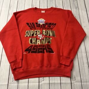 Vintage 1995 San Francisco 49ers Super Bowl XXIX Champs Nutmeg Sweatshirt XL USA